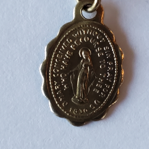 Vintage Blessed O Mary Conceived Without Sin Pray - Picture 2 of 6